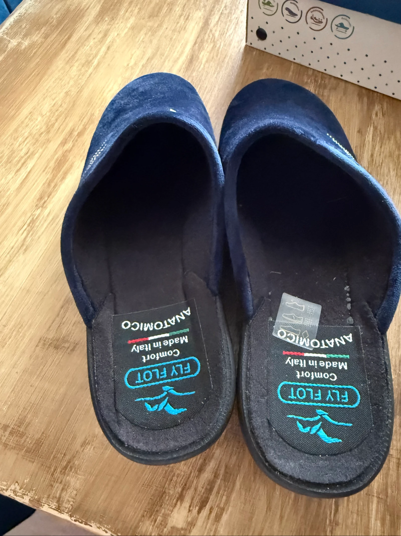 Pantufa de interior azul marinho fly flot tamanho 37 – photo 4